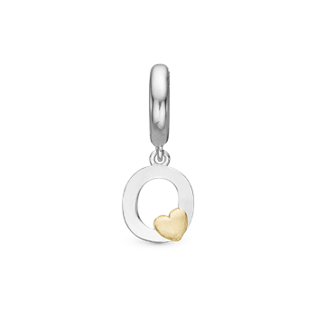 Bogstav O - Charm 6 mm, fra Christina Jewelry & Watches