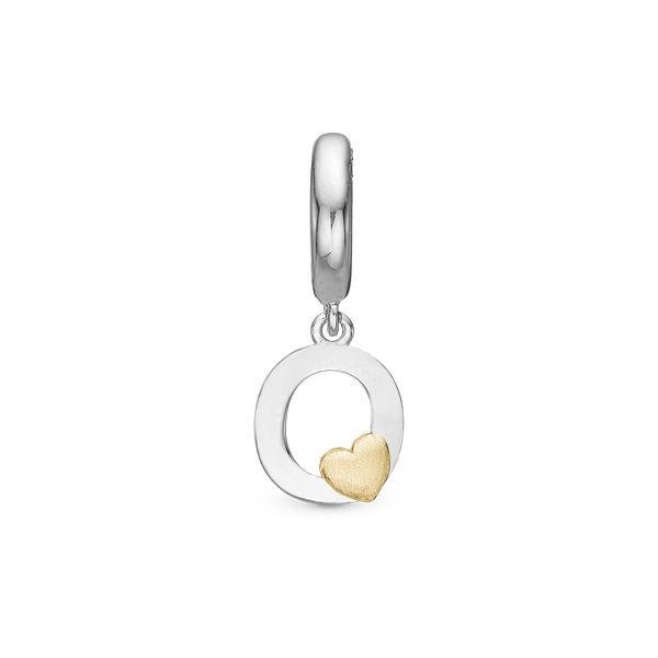 Bogstav O - Charm 6 mm, fra Christina Jewelry & Watches