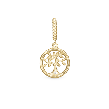 Diamond Tree of Life  - Charm 4 mm, fra Christina Jewelry & Watches