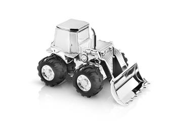 Sparebøsse  traktor, sølvfarvet, fra Noa Kids