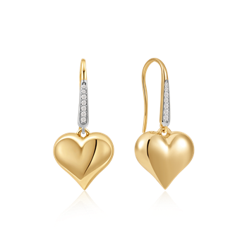 Guld ørehænger, fra Støvring Design