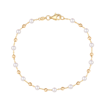 8 karat guld armbånd med Perler, fra Støvring Design