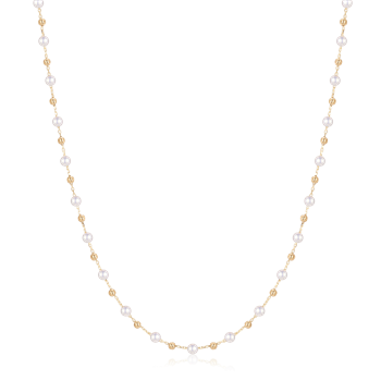 8 karat Guld collier med perler, fra Støvring Design