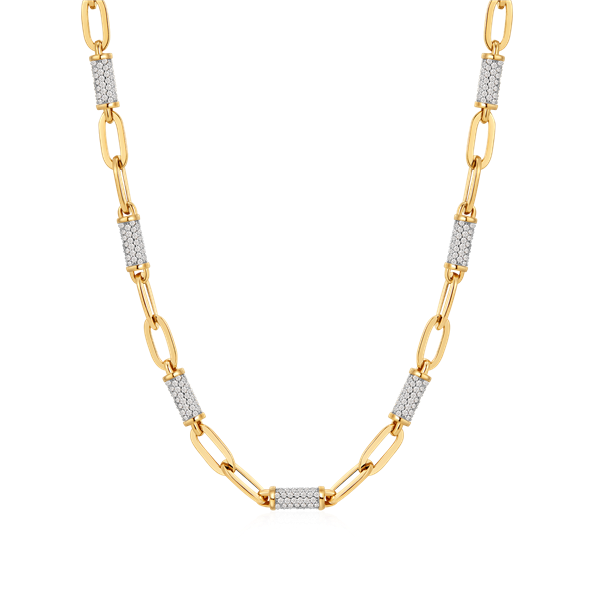 Guld collier, fra Støvring Design