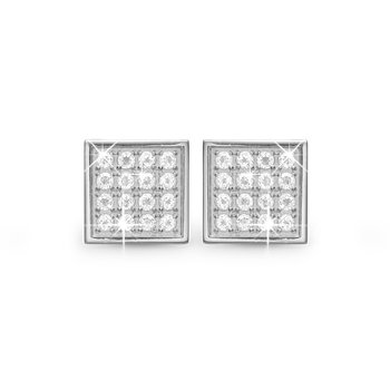 Square Balance Clips - Øreclips - Sølv, fra Christina Jewelry & Watches