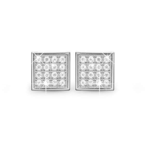 Square Balance Clips - Øreclips - Sølv, fra Christina Jewelry & Watches
