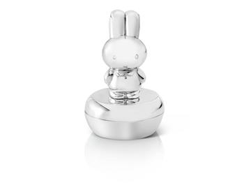 Tand-/hårlokæske Miffy, sølvfarvet (stående), fra Noa Kids