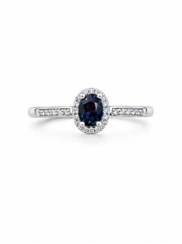 Ring 14 karat PETIT safir med 0,06 carat WSI, fra L&G