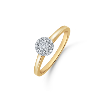 14 karat Guld ring med brillianter, fra Støvring Design
