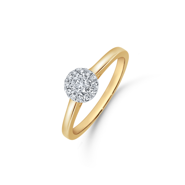 14 karat Guld ring med brillianter, fra Støvring Design