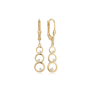 Guld ørehænger, fra Støvring Design