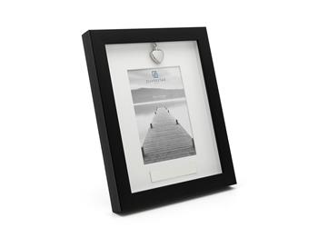 Fotoramme + mindebeholder 10x15 pp sort, fra Noa Kids