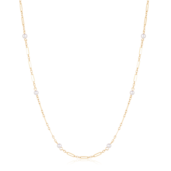 Guld collier, fra Støvring Design