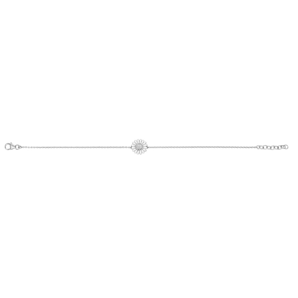 Rhod. sølvarmbånd Marguerit 10mm, fra Siersbøl