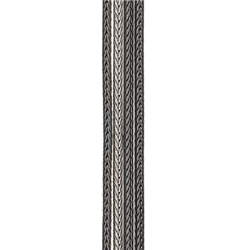 SHAPE Sølv rævehalekæde 3xoxid + 1xsølv 42cm, fra Siersbøl Shape