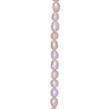 SHAPE Ferskvandsperle rosa barok kæde 10mm 45cm, fra Siersbøl Shape