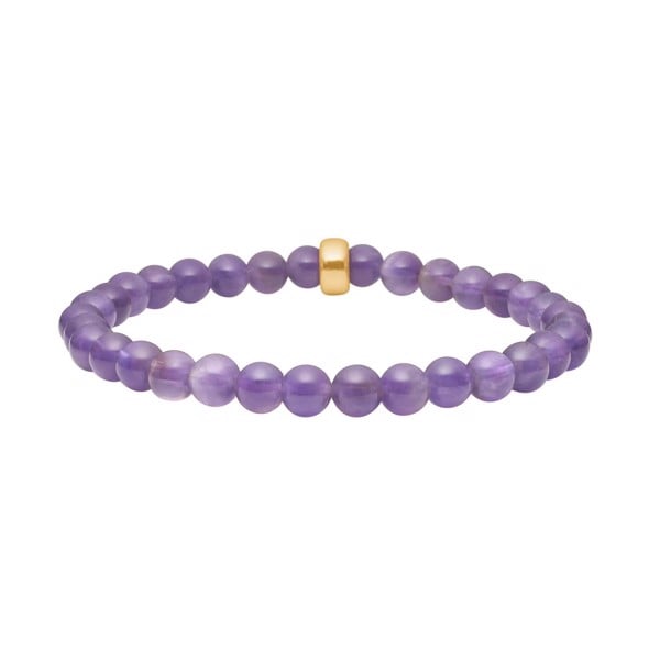 Amethyst 6mm armbånd, fra Heinzendorff