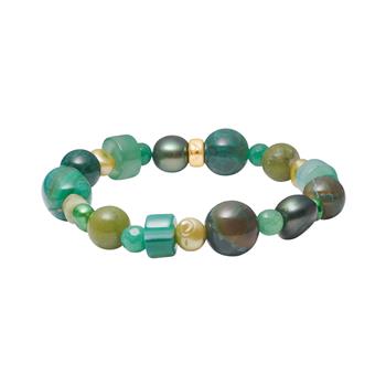 Agate, quartz, jasper, fvkp. armbånd, fra Heinzendorff