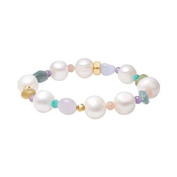 Citrin, quartz, jasper, aventurin, fvkp. armbånd, fra Heinzendorff