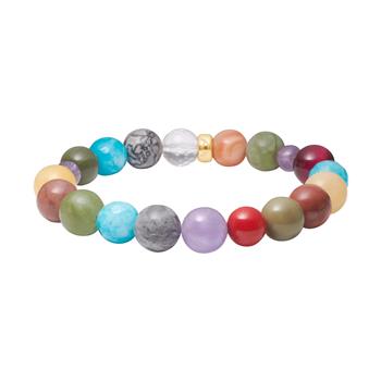 Bjerg quartz, jasper, ametyst, tiger øje, jade armbånd, fra Heinzendorff