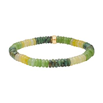 Agat, quartz, prikket jasper armbånd, fra Heinzendorff