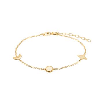 Forgyldt sølv armbånd UNIVERSE52, fra Nordahl