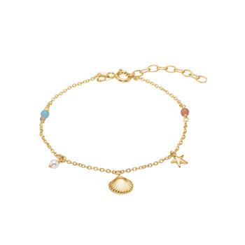 Forgyldt sølv armbånd SEASIDE52, fra Nordahl