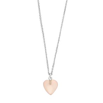 Rhd. sølvkæde YOU52 pink chalcedon, fra Nordahl