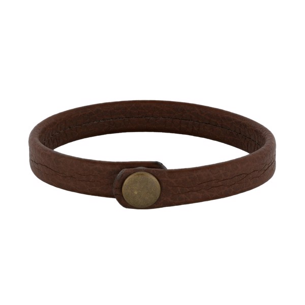 SON armbånd brun kalveskind 19cm 12mm, fra Son of Noa