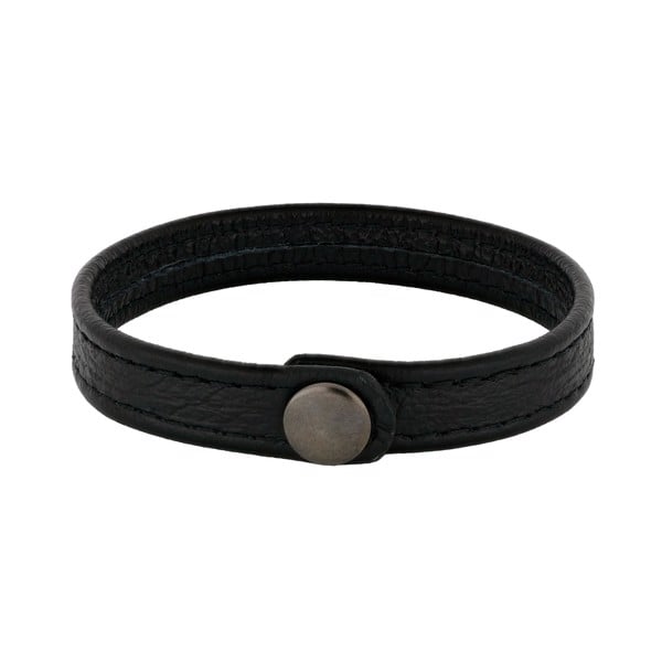 SON armbånd sort kalveskind 21cm 12mm, fra Son of Noa