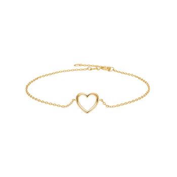 8kt. guldarmbånd m/hjerte, fra Siersbøl