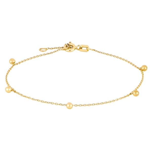 8 kt. guldarmbånd m/5 kugler, fra Siersbøl