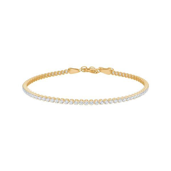 14kt. guldarmbånd m/cz , fra Siersbøl