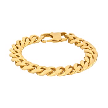 SON armbånd steel IP gold blank 23cm, fra Son of Noa