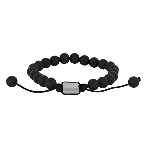 SON  armbånd black agate 8mm, fra Son of Noa