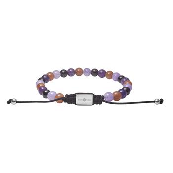 SON armbånd lilla 6mm, 19cm - 25cm, fra Son of Noa