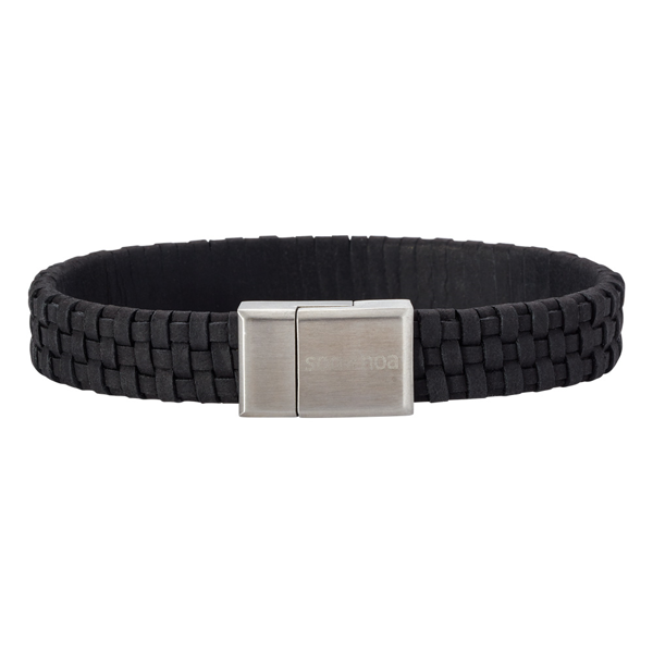 SON armbånd sort kalveskind 23cm 12mm, fra Son of Noa