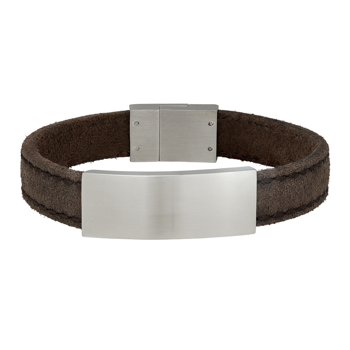 SON armbånd mørkebrun kalveskind 19cm 12mm, fra Son of Noa