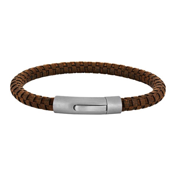 SON armbånd brun kalveskind 19cm 6mm, fra Son of Noa