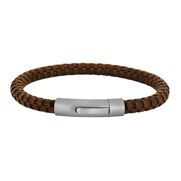 SON armbånd brun kalveskind 21cm 6mm, fra Son of Noa