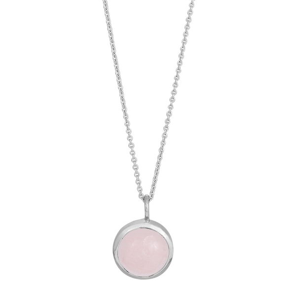 Rhd. sølv vedhæng SWEETS52 rosa quartz 11mm , fra Nordahl