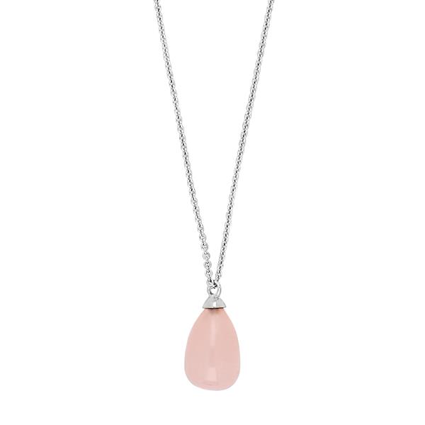 Rhd. sølv vedhæng SWEETS52 rosa quartz , fra Nordahl