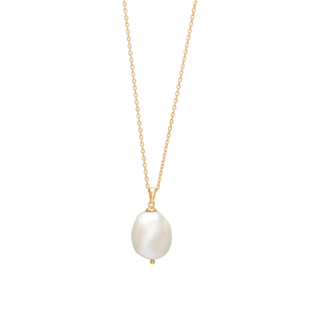 Forgyldt sølvkæde BAROQUE52 perle 20mm , fra Nordahl