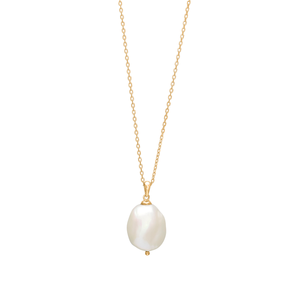 Forgyldt sølvkæde BAROQUE52 perle 20mm , fra Nordahl