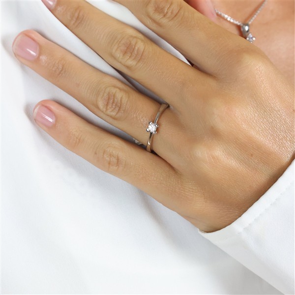 MARY Ring 8K, HV LG DIAM 0,10CT W/VS, fra Aagaard