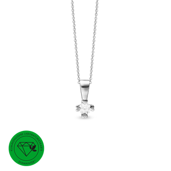 Mary vedh. 8k, hv lg diamant 0,20ct, fra aagaard