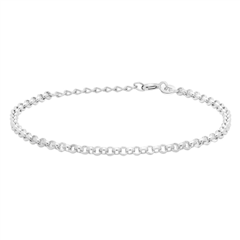 Rhod. sølvarmbånd PLAIN, fra Siersbøl