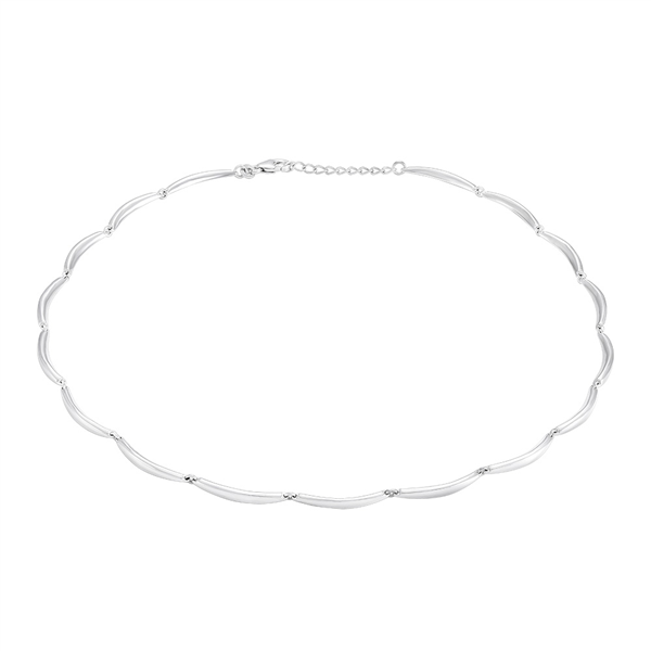 Rhod. sølvcollier BANAN, fra Siersbøl