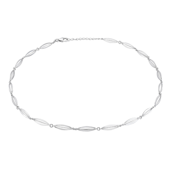 Rhod. sølvcollier BUR, fra Siersbøl