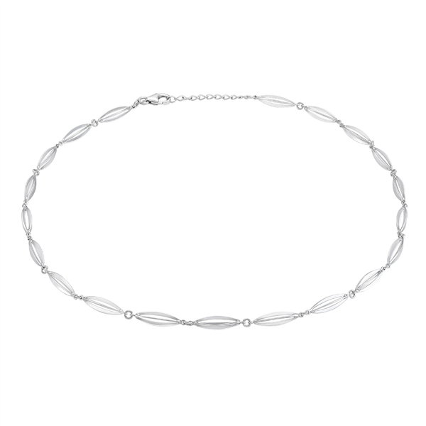 Rhod. sølvcollier BUR, fra Siersbøl